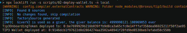 deployTokenWalletOutput